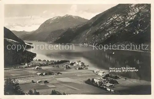 AK / Ansichtskarte Pertisau Achensee mit Scholastika Fliegeraufnahme Kat. Eben am Achensee