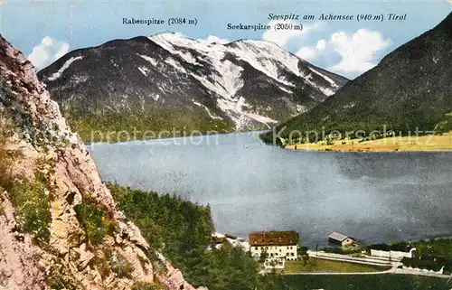 AK / Ansichtskarte Achensee Seespitz Rabenspitze Seekarspitze Kat. Eben am Achensee