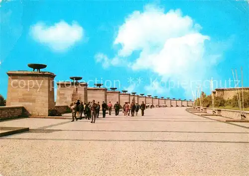 AK / Ansichtskarte Buchenwald Weimar Nationale Mahn Gedenkstaette Strasse der Nationen Kat. Weimar