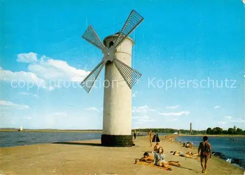 AK / Ansichtskarte Swinoujsche Windmuehle Strand