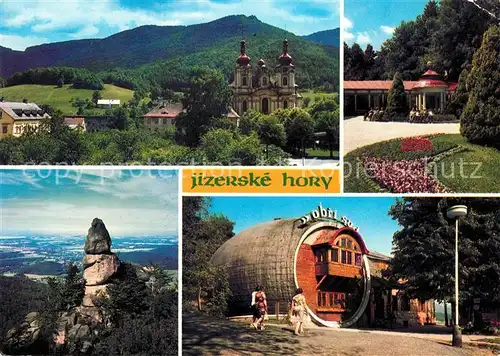 AK / Ansichtskarte Jizerske hory Schloss Restaurant Fass Wandelhalle  Kat. Tschechische Republik
