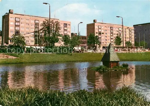 AK / Ansichtskarte Leipzig Partie am Schwanenteich Messestadt Kat. Leipzig