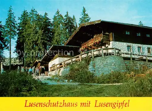 AK / Ansichtskarte Lusenschutzhaus mit Lusengipfel Nationalpark Bayerischer Wald Kat. Neuschoenau