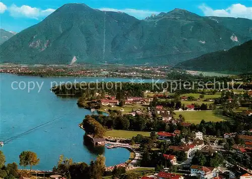 AK / Ansichtskarte Bad Wiessee Kurort Tegernsee Wallberg Bayerische Voralpen Fliegeraufnahme Kat. Bad Wiessee