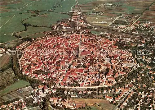 AK / Ansichtskarte Noerdlingen Stadtzentrum Fliegeraufnahme Kat. Noerdlingen