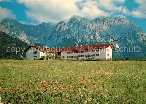 AK / Ansichtskarte Mittenwald Bayern Ganghofer Jugendherberge Alpen Kat. Mittenwald