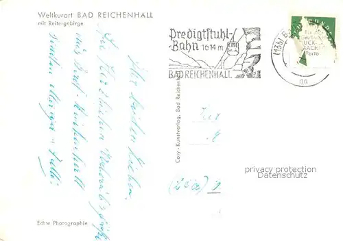 AK / Ansichtskarte Bad Reichenhall mit Reitergebirge Kat. Bad Reichenhall