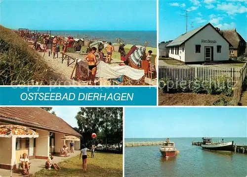 AK / Ansichtskarte Dierhagen Ostseebad Strand Haus Brands Bungalow Fischerhafen Kat. Dierhagen Ostseebad