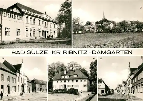 AK / Ansichtskarte Bad Suelze Ribnitz Damgarten Sanatorium und Sol Moorbad Teilansicht Am Karl Marx Platz  Kat. Bad Suelze