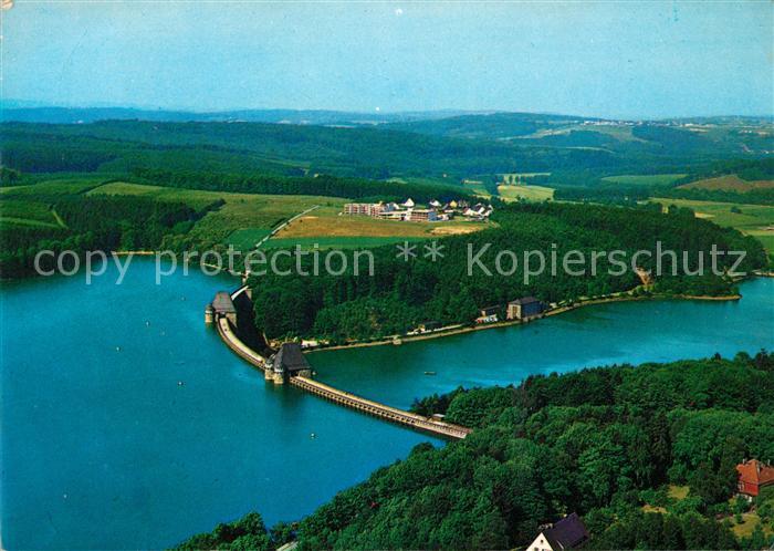 Ak Ansichtskarte Guenne Moehnesee Staumauer Heinrich Luebke Haus