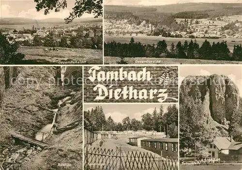AK / Ansichtskarte Tambach Dietharz Panorama Roellchen Ferienlager Falkenstein Kat. Tambach Dietharz