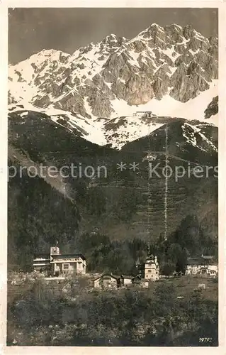 AK / Ansichtskarte Innsbruck Hungergburg mit Seegrube und Hafelekar Kat. Innsbruck