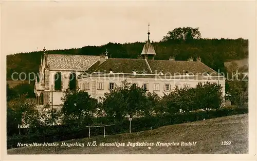 AK / Ansichtskarte Mayerling Baden Karmeliterkloster ehemaliges Jagdschloss Kronprinz Rudolf Kat. Baden