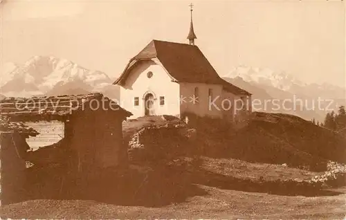 AK / Ansichtskarte Bettmeralp VS Kapelle Fletschhorn Mischabel Walliser Alpen Kat. Bettmeralp