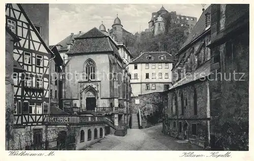 AK / Ansichtskarte Wertheim Main Altstadt Kilianskapelle Kat. Wertheim