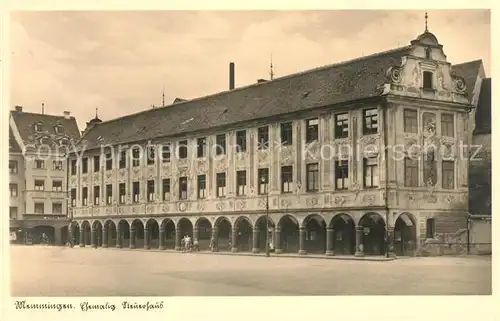 AK / Ansichtskarte Memmingen Ehemaliges Steuerhaus Arkaden Kat. Memmingen