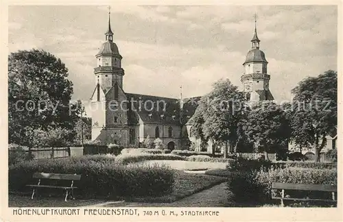 AK / Ansichtskarte Freudenstadt Stadtkirche Kurort Schwarzwald Kat. Freudenstadt