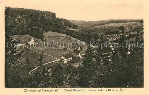 AK / Ansichtskarte Freudenstadt Panorama Kurort Schwarzwald Christophstal Kat. Freudenstadt