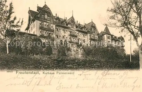 AK / Ansichtskarte Freudenstadt Kurhaus Palmenwald Kurort Schwarzwald Kat. Freudenstadt