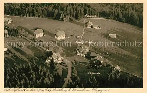 AK / Ansichtskarte Freudenstadt Gasthof Pension Auerhahn Wintersportplatz Zwieselberg Fliegeraufnahme Kat. Freudenstadt