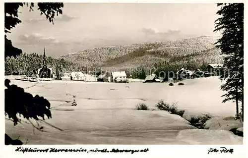 AK / Ansichtskarte Herrenwies Winterpanorama Luftkurort Schwarzwald Kat. Forbach