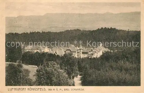 AK / Ansichtskarte Koenigsfeld Schwarzwald Panorama Luftkurort Kat. Koenigsfeld im Schwarzwald