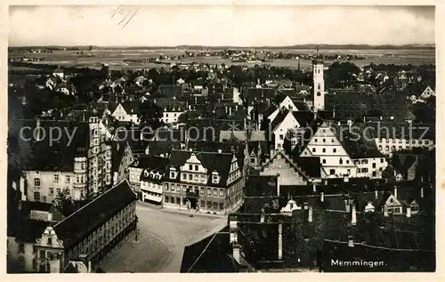 AK / Ansichtskarte Memmingen Stadtpanorama mit Blick auf das Rathaus Kat. Memmingen