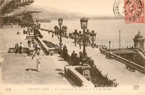 AK / Ansichtskarte Monte Carlo Les Terrasses du Casino et le Cap Martin Cote d Azur Kat. Monte Carlo