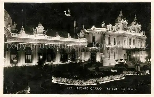 AK / Ansichtskarte Monte Carlo Le Casino la nuit Kat. Monte Carlo