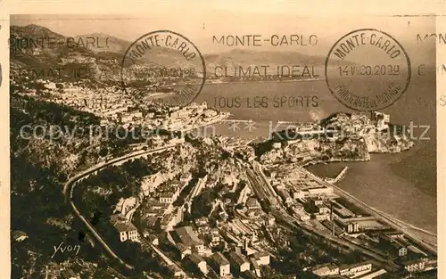 AK / Ansichtskarte Monte Carlo Vue panoramique Cote d Azur Kat. Monte Carlo