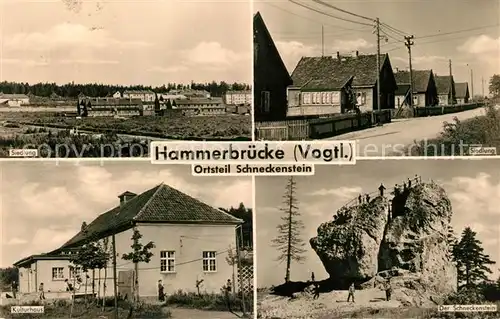 AK / Ansichtskarte Hammerbruecke Schneckenstein Kulturhaus Siedlung  Kat. Hammerbruecke