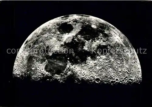 AK / Ansichtskarte Astronomie Moon aged 7 days Lick Observatory Mond  Kat. Wissenschaft Science