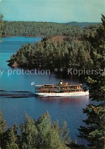 AK / Ansichtskarte Dampfer Schaufelrad Finland  Kat. Schiffe
