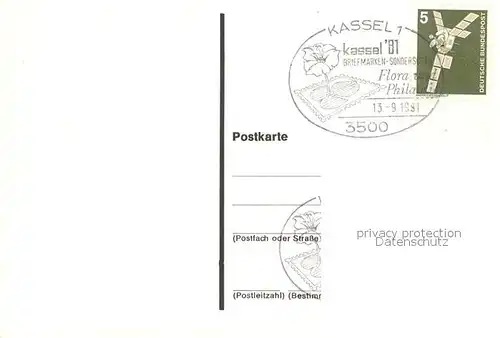 AK / Ansichtskarte Briefmarke auf Ak Briefmarken Ausstellung Kassel Philatelie Kat. Besonderheiten