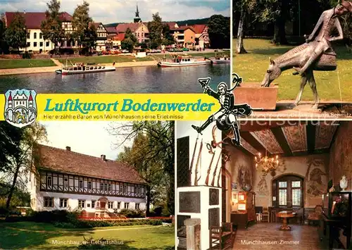 AK / Ansichtskarte Bodenwerder Muenchhausen Geburtshaus Denkmal  Kat. Bodenwerder