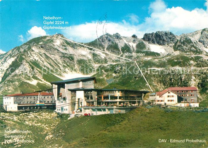 Ak Ansichtskarte Oberstdorf Dav Edmund Probsthaus Nebelhorn