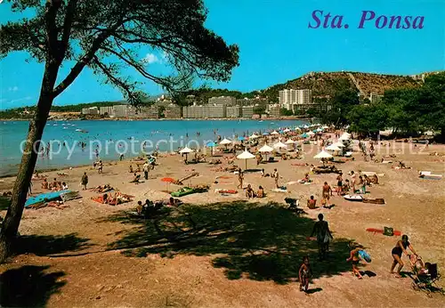 AK / Ansichtskarte Santa Ponsa Mallorca Islas Baleares Strand Kat. Calvia