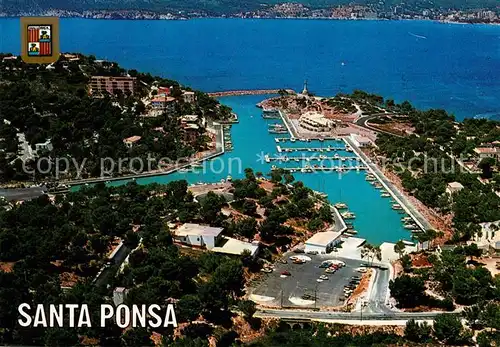 AK / Ansichtskarte Santa Ponsa Mallorca Islas Baleares Fliegeraufnahme Kat. Calvia