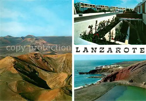 AK / Ansichtskarte Lanzarote Kanarische Inseln Panorama Bungalows Kueste