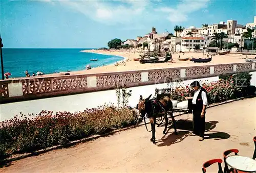 AK / Ansichtskarte San Pol De Mar Paseo y playa Kat. Spanien