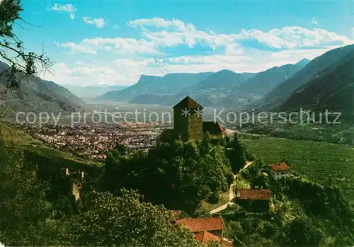 AK / Ansichtskarte Merano Suedtirol Panorama e Castel Tirolo Kat. Merano