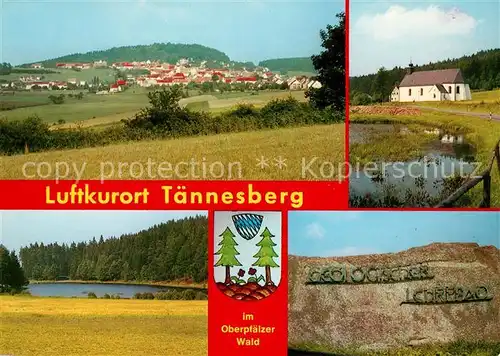 AK / Ansichtskarte Taennesberg Panorama Kirche See Geologischer Lehrpfad Kat. Taennesberg