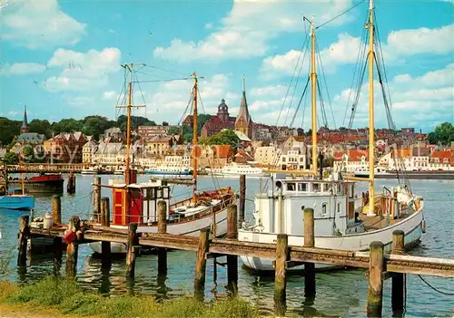 AK / Ansichtskarte Flensburg Hafen und Stadt Kat. Flensburg