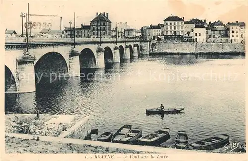 AK / Ansichtskarte Roanne Loire Le Pont sur la Loire Kat. Roanne