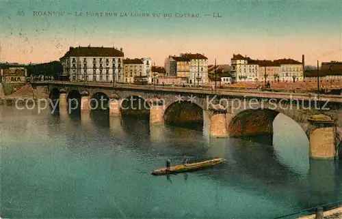 AK / Ansichtskarte Roanne Loire Pont sur la Loire vu du Coteau Kat. Roanne