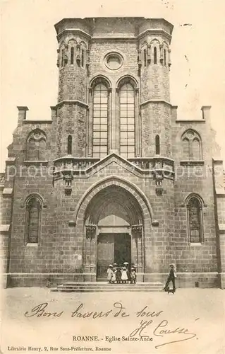 AK / Ansichtskarte Roanne Loire Eglise Sainte Anne Kat. Roanne