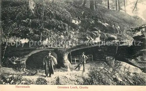 AK / Ansichtskarte Bad Herrenalb Grotte Grosses Loch Schwarzwald Kat. Bad Herrenalb