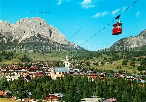 AK / Ansichtskarte Seilbahn Cortina d Ampezzo Funivia Monte Faloria  Kat. Bahnen