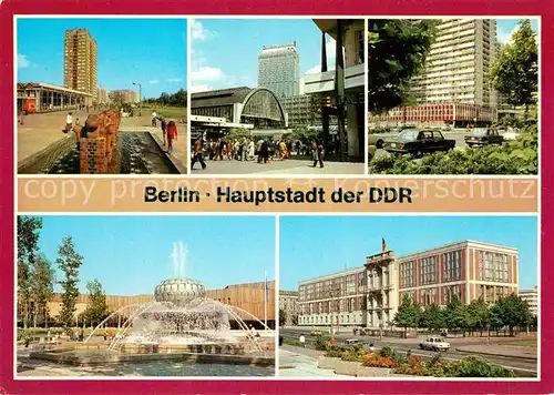 AK / Ansichtskarte Berlin Am Tierpark Bahnhof Alexanderplatz Leipziger Str Pionierpalast Ernst Thaelmann Staatsratsgebaeude Kat. Berlin