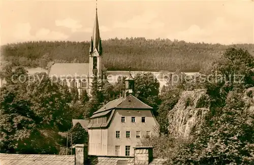 AK / Ansichtskarte Rechenberg Bienenmuehle Osterzgebirge Kirche Schule Kat. Rechenberg Bienenmuehle